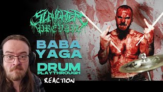 THIS DUDE IS A BEAST  Slaughter To Prevail  Baba Yaga Drum Playthrough REACTION [upl. by Aihsi942]