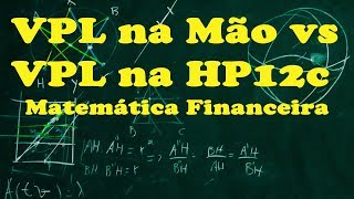 Vpl na mão versus Vpl na Hp12c [upl. by Johppah]