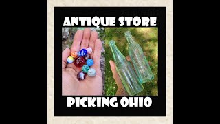 Antique Store Picking New Matamoras Ohio  Dougs Store  Antiques  Bottle Digging  Soda  Toys [upl. by Trilbee]