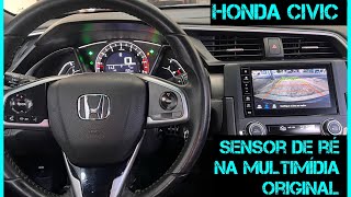 HONDA CIVIC G10 sensor de ré na multimídia original com bip sonoro e pontos embutidos [upl. by Island]