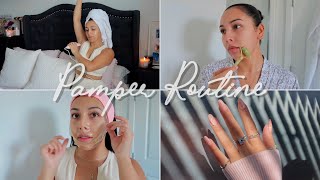 RELAXING SELF CARE DAY  PAMPER ROUTINE 2021 satisfying at home spa day [upl. by Mohkos]