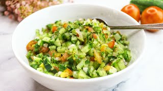 How To Make Middle Eastern Salad ‼️ Mediterranean Salad Recipe [upl. by Eleni]