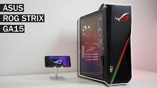 Unboxing Asus ROG Strix GA15  Best Budget Gaming Desktop PC With Game Test  ASMR [upl. by Novihc]