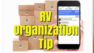 RV TIPS RV Organization With Tote Scan [upl. by Yllop532]