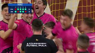 STANOINVEST FUTSAL PULA vs FUTSAL DINAMO 54 polufinale SuperSport HMNK 2324 [upl. by Dimitry468]