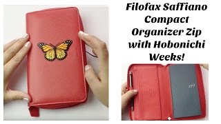 Saffiano Compact Zip Filofax in Poppy Red [upl. by Eah306]