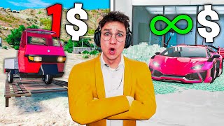 CONCESSIONARIO DA 1 vs 1000000 su GTA 5 🏎️ [upl. by Maltzman]