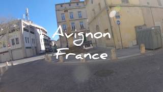 4k Avignon France Walking the street of Avignon [upl. by Eelhsa]