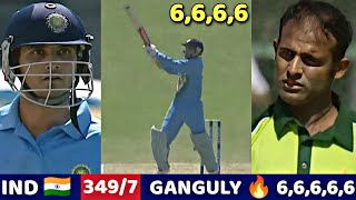 INDIA VS PAKISTAN 1ST ODI 2004  SOURAV GANGULY DESTROYED PAKISTANI BOWLER RANA FIGHT MOMENT😱🔥 [upl. by Renferd915]