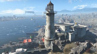 Fallout 4 Kingsport Lighthouse Settlement Build [upl. by Mcintyre891]