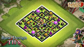 CLASH OF CLANS  Base Th 8 Terkuat amp Terbaik 2024 [upl. by Ferd]