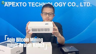 Solo Mining Bitcoin Miner Avalon Nano3 4THS Detailed Introduction amp Unboxing [upl. by Liebermann]