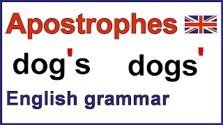 How to use apostrophes  Using apostrophes  English punctuation [upl. by Iorgo990]