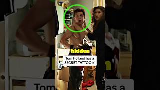 Tom Holland has a SECRET TATTOO… tomholland spiderman [upl. by Eikin112]