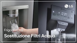 Frigoriferi LG  Come sostituire il filtro dellacqua nei frigoriferi LG [upl. by Dloraj]