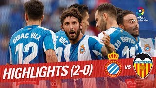 Resumen de RCD Espanyol vs Valencia CF 20 [upl. by Othe]