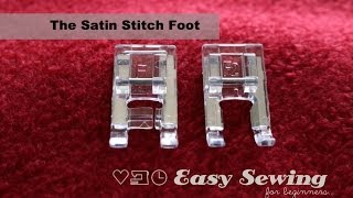 The Satin Stitch Foot  Janome F Foot [upl. by Ronnie]