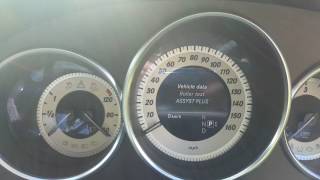 Mercedesbenz CLS 350 W218 how to Service Menu DYNO mode [upl. by Panther762]