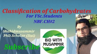 CarbohydratesClassification Federal BoardFBISEBiologyChapter 2Biological Molecules [upl. by Asil]