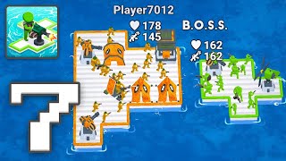 War of Rafts Crazy Sea Battle  Gameplay Walkthrough Part 7  Casual Games To Play iOS Android [upl. by Oswell]