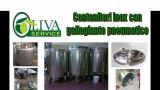 wwwolivaserviceit  Contenitori in acciaio inox per olio vino grano etc [upl. by Ened]