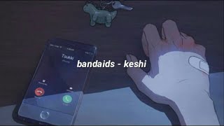 bandaids  keshi lyrics [upl. by Fen]