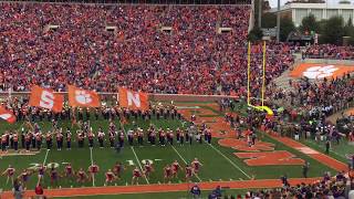 Clemson Tigers game at Death Valley celebrating Veterans Clemson chant [upl. by Virendra374]