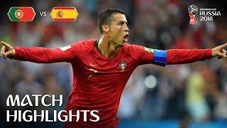 Portugal v Spain  2018 FIFA World Cup  Match Highlights [upl. by Akeenat]