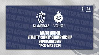 GLAMORGAN V MIDDLESEX  DAY FOUR MATCH ACTION [upl. by Yllen]