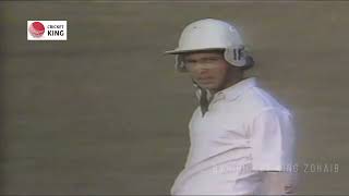 Sachin Tendulkar Fighting 2nd test Fifty 57 after Waqar hit Ball on Sachin Nose in Sialkot 1989 [upl. by Adal]