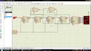 Réaliser un compteur synchrone modulo 15 sous Isis Proteus Tutorial 4 [upl. by Bearnard402]