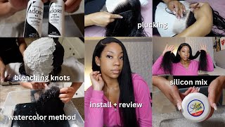 DETAILED WIG PREPARATION  INSTALL TUTORIAL  HOW TO GET THE PERFECT MELT  PRINCESS HAIR ALIEXPRESS [upl. by Raviv]