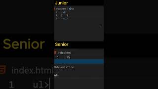 UL vs LI  Junior vs Senior Dev Tips  HTML List Styling shorts [upl. by Siroved]