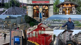 First Time Riding Zurichs Legendary POLYBAHN in Switzerland🇨🇭 Funicular Railway 🚂 Swiss Travel [upl. by Adia]