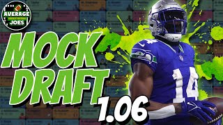 NFL Fantasy Football 2024 PPR Mock Draft 106 [upl. by Neau]