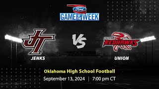 Jenks Vs Union  Tulsa  9132024 [upl. by Nellahs]