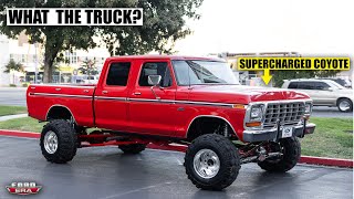 Supercharged Coyote Swapped Dentside Crewcab  What The Truck [upl. by Lyret]