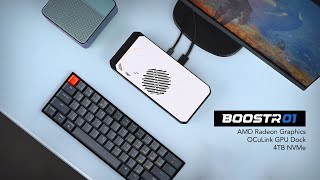 The BoostR Is An All New Powerful OCuLink GPU Dock USB4  NVMe Hands On [upl. by Acinoj27]