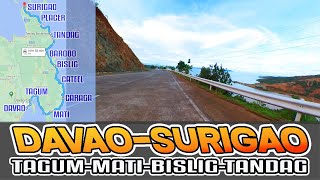 DAVAO CITY TO SURIGAO CITY VIA COASTAL ROAD  DAVAO REGION  CARAGA REGION [upl. by Warms6]