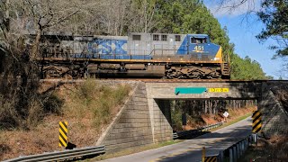 CSXs SLine Hamlet Subdivision in the South Carolina Sandhills  152022 [upl. by Ahsam]