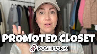 POSHMARK UPDATE Promoted Closet Beta Testing [upl. by Eirok390]