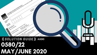 058022 MayJune 2020 Marking Scheme MS Audio Voiceover [upl. by Alorac]