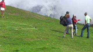 Tandem Paragleiter Start in WerfenwengSalzburg [upl. by Ataner689]