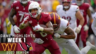 Cardinals Highlights vs Commanders  Week 1 [upl. by Nivrag370]