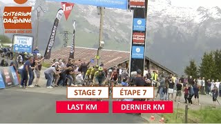 Critérium du Dauphiné 2024  Last KM of Stage 7 [upl. by Lebna]