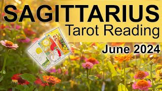 SAGITTARIUS TAROT READING quotTHE SUN SHINES ON YOU SAGITTARIUSquot June 2024 tarotreading monthlytarot [upl. by Heyra183]