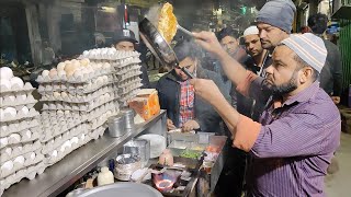 Indias Fastest Omelet Making  Bread Cheese Omelette  Indian Street Food [upl. by Lletnwahs924]