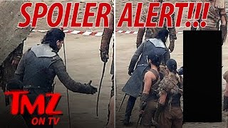 Jon Snows New Ally Revealed in Game of Thrones Set Pics  TMZ TV [upl. by Yedorb]