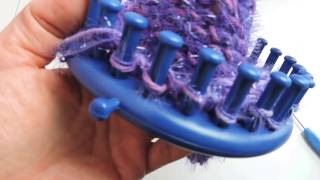 Easy Loom Knit Scrubby [upl. by Ennahtur]