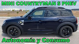 MINI COOPER S Countryman ALL4 PHEV Prueba de AUTONOMÍA ELÉCTRICA y CONSUMO en Autovía MOTORK [upl. by Erdua86]